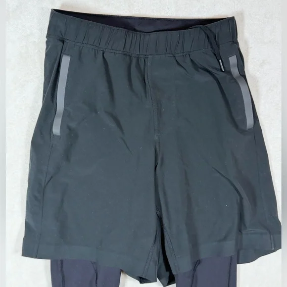 lululemon athletica Size Small License to Train 2-in-1 Black Compression Pants - Picture 2 of 8